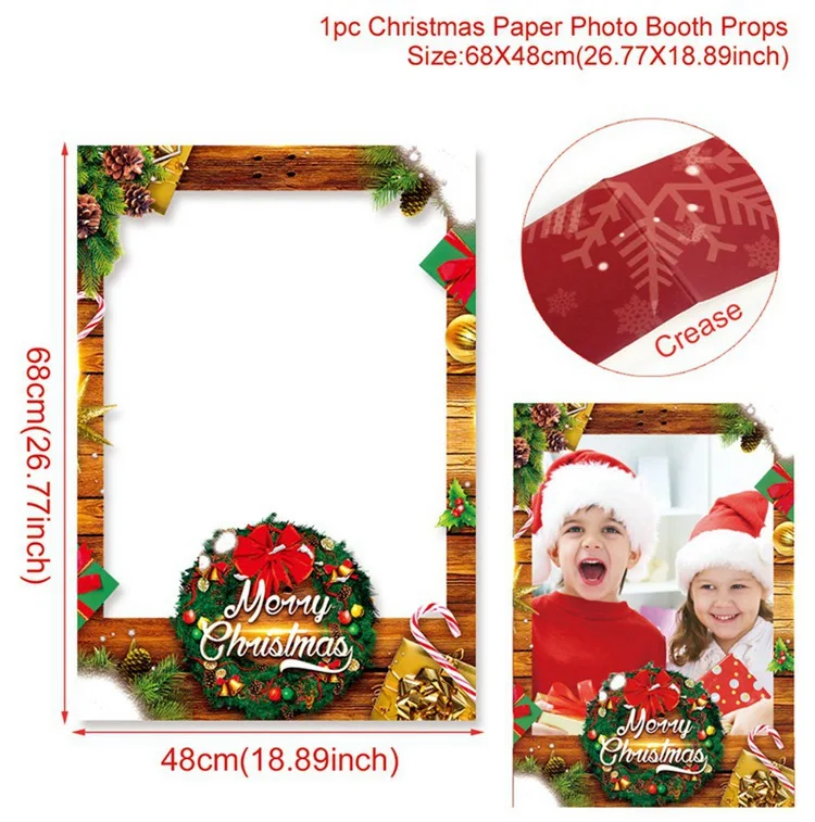 Photo Frame 5 Noel Рождественское украшение для рождественские украшения для дома деревянная подвеска Рождественский Декор рождественские воздушные шары - Цвет: Photo Frame 5