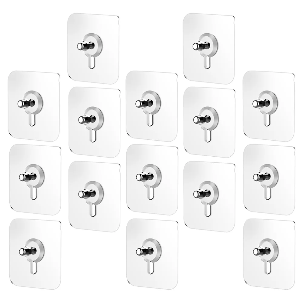 Pcs Furniture Clear Hanger Pads with Screws Non-Trace Hook Kitchen Sticker | Дом и сад