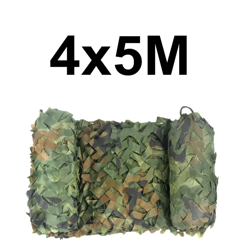 Woodland WELEAD 4x5 м усиленная камуфляжная сетка Военная белая 4x5 5x4 4*5 м 5*4 м беседка камуфляжная плетеная сеть Маскировочная тени скрытый сад - Цвет: Woodland