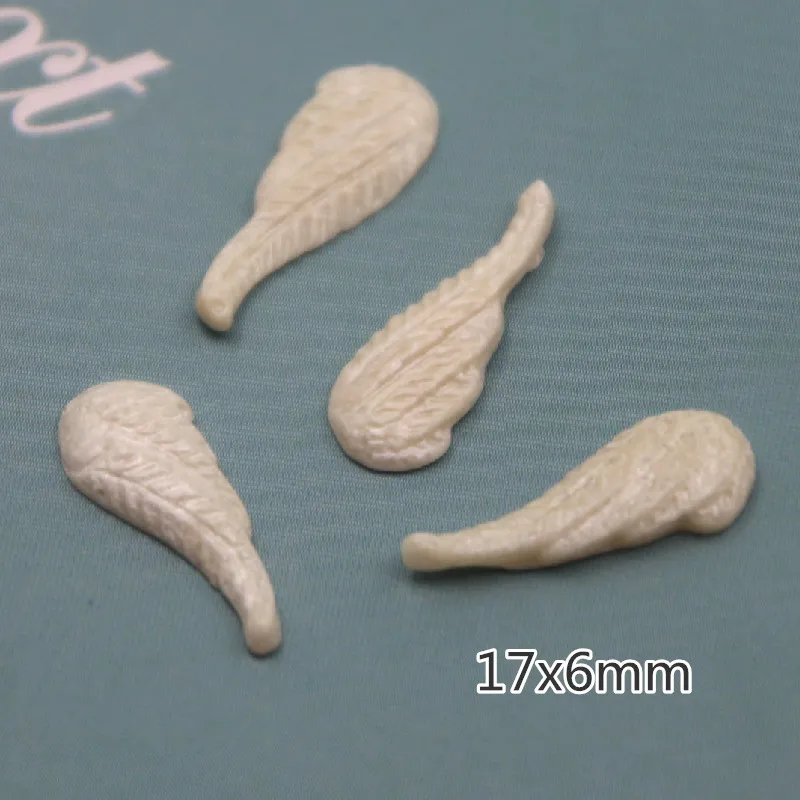 

10pairs 17x6mm Angel's Wings Cute Resin Flat back Cabochons Miniature Art DIY Hair Clip Decoration