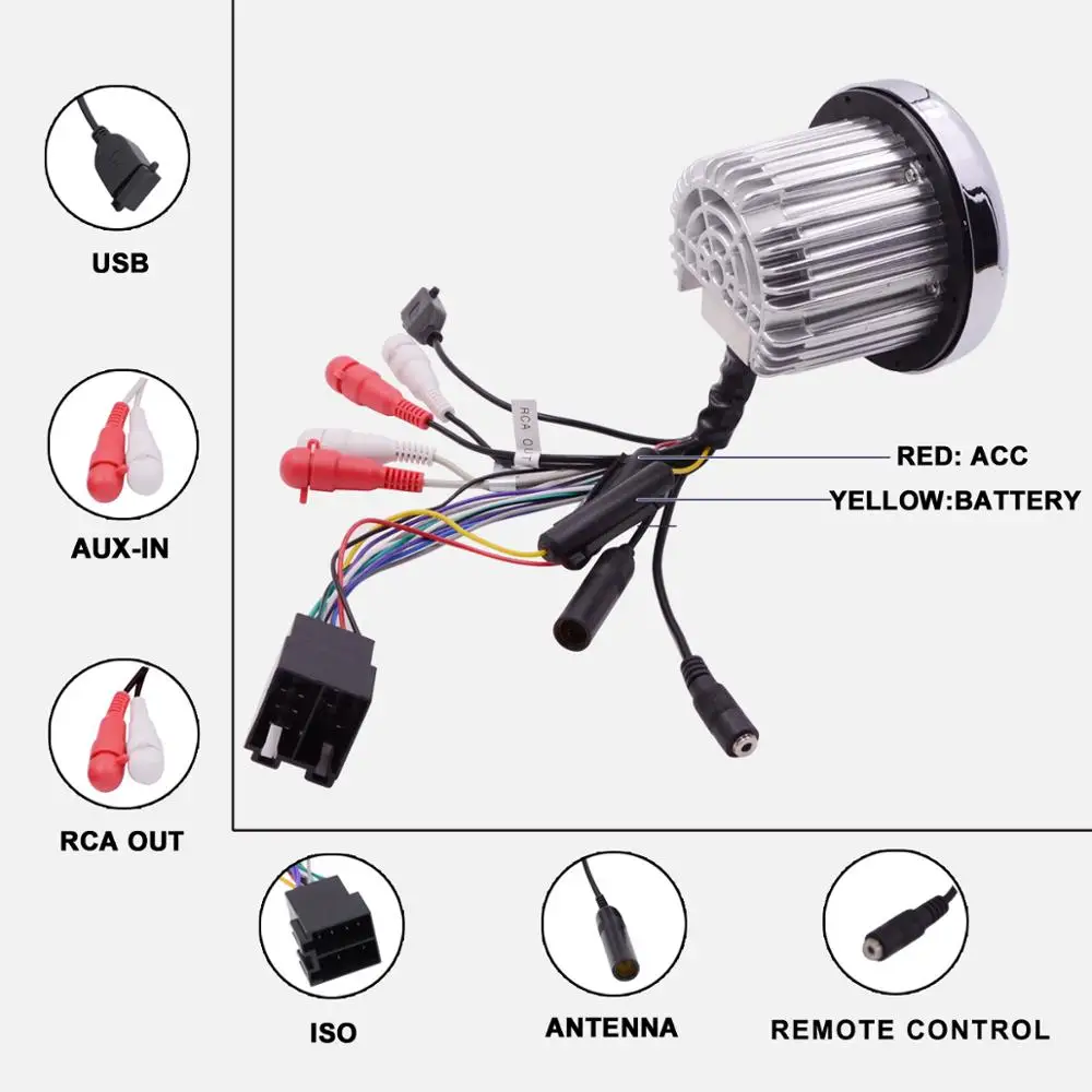 Водонепроницаемый морской аудио Bluetooth стерео радиоприемник FM AM наружный
