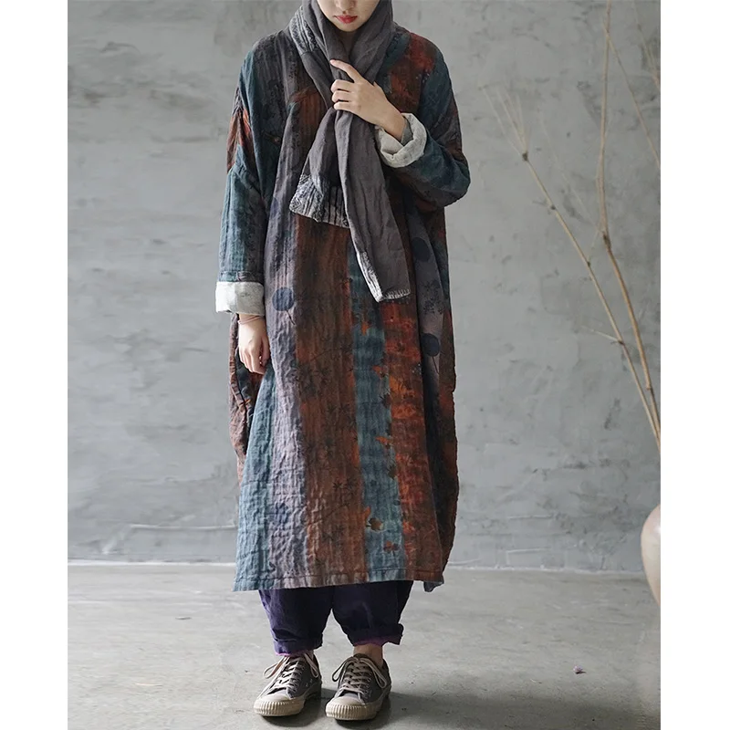 SCUWLINEN 2021 для женщин Сезон весна-осень Винтажные платья с принтом напоминающими по