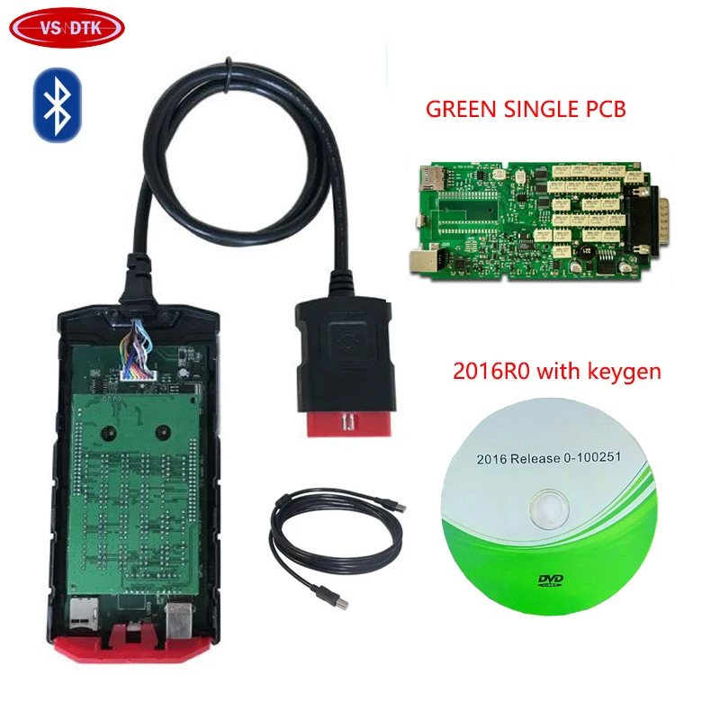 2016 R0/2015R3 с keygen для delphis bluetooth зеленая одноплатная реле VD DS150E CDP автомобильный