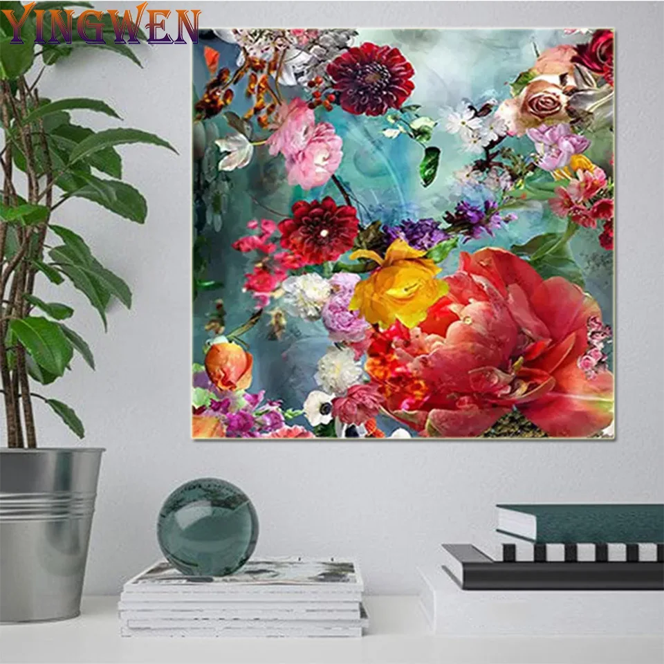 Алмазная 5D картина сделай сам Набор для вышивки крестиком с розами мозаика