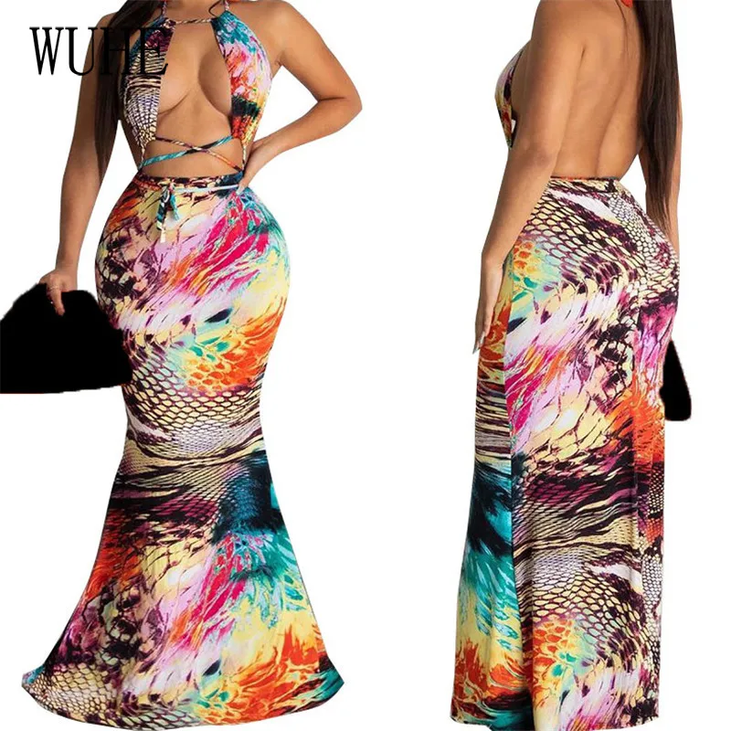 

Платье-Русалка с открытой спиной и открытыми плечами, без рукавов