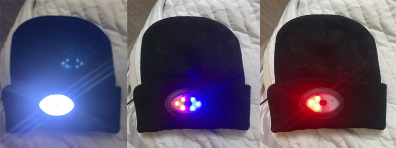 6 светодиодный светильник шапка USB перезаряжаемая Hands Free шапка с фонариком светодиодный шапочки вязаная шапка сохраняет тепло зимой для альпинизма рыбалки на открытом воздухе
