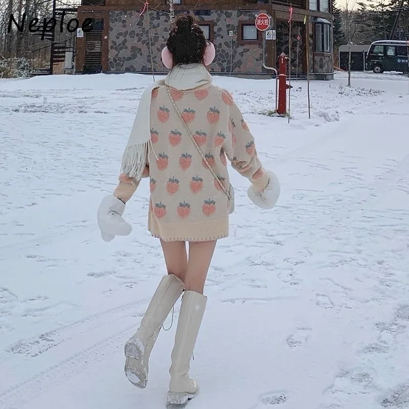 Свитер Neploe Женский осень 2023 новый жаккардовый пуловер модная Милая Корейская