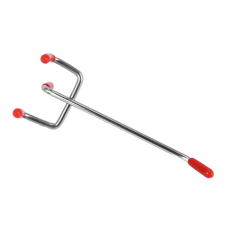 25Pcs 100Mm Pegboard Hooks Slat Wall Retail Display Shop Peg Hang Fits Home Hanger Chrome Metal 1-1.5Kg Loading | Дом и сад