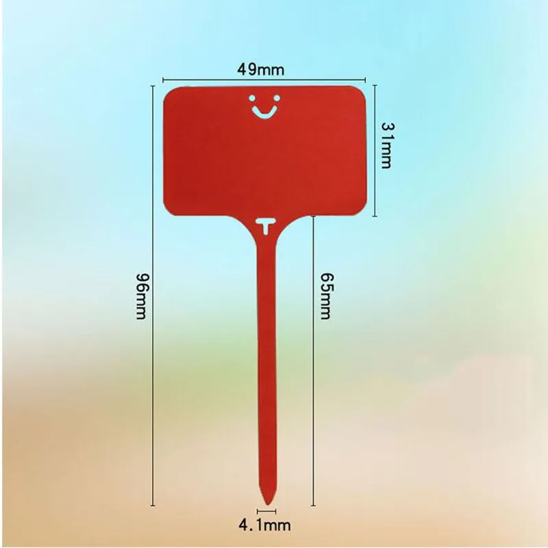 100 шт. Т образные пластиковые таблички для детской комнаты|Маркеры растений| |