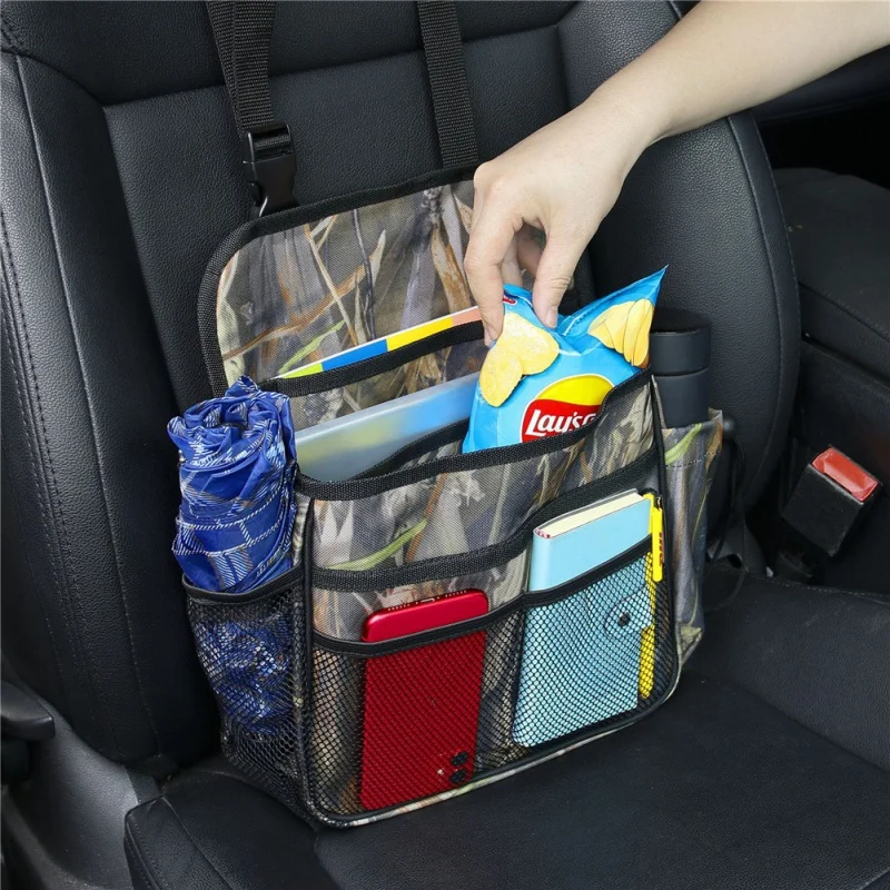 

Car Backseat Organizer Waterproof Durable Car Seat Bags Kick Mats Muti-Pocket Back Seat Storage Bag With Touch Screen Phone Hold