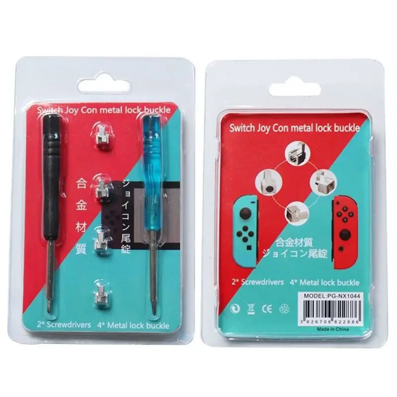 4 шт. замок с пряжкой из сплава для NS-Nintendo Switch NX Joy-Con контроллер + 2 винта |