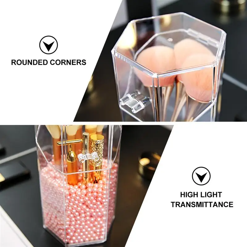 

Makeup Brush Holder Bottle For Useful Practical Organizer Decoration For Cosmetics Makeup