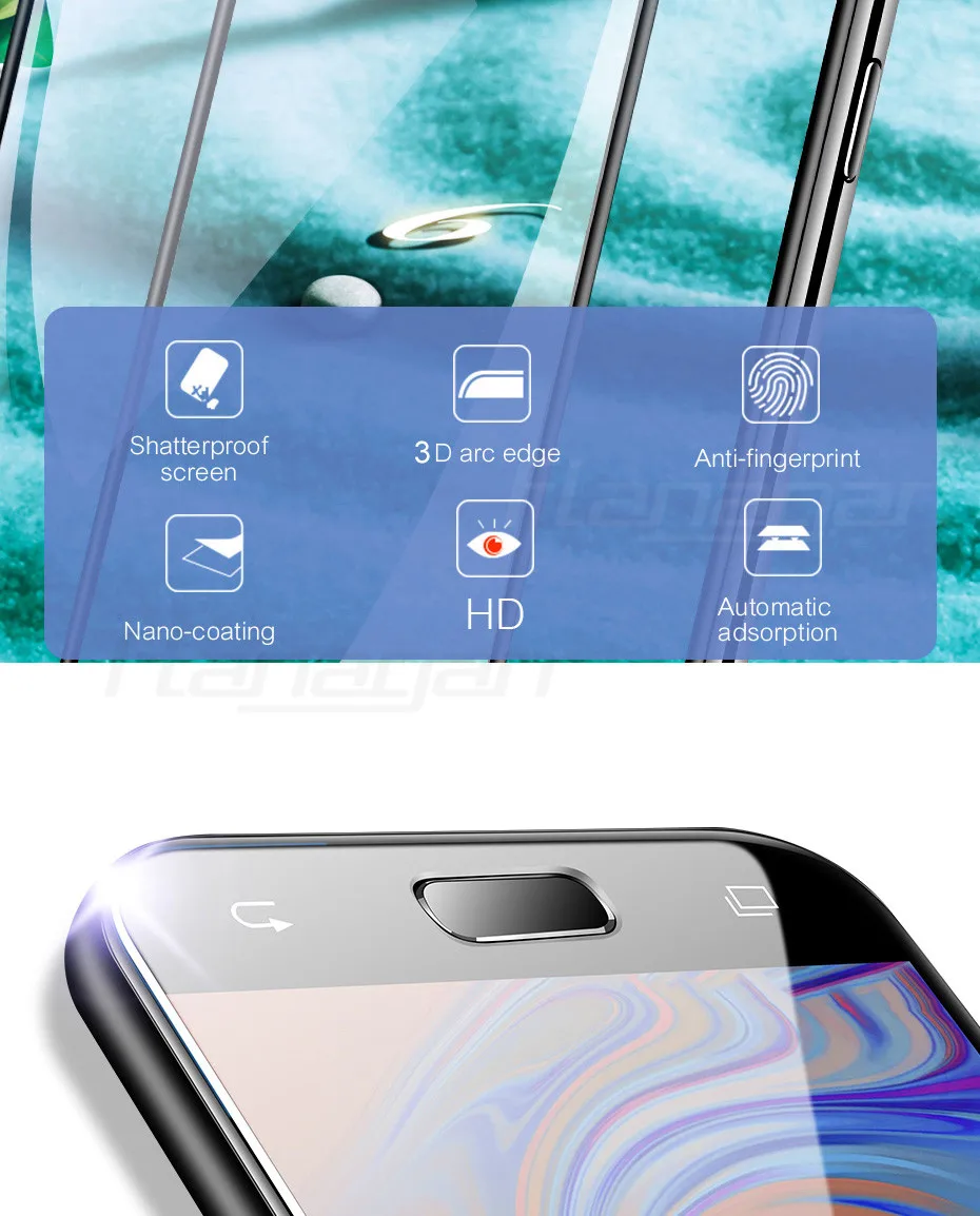 3 шт. закаленное Стекло для samsung Galaxy A7 A9 J6 A6 A8 J4 плюс Экран протектор для samsung A3 A5 A7 Стекло пленка