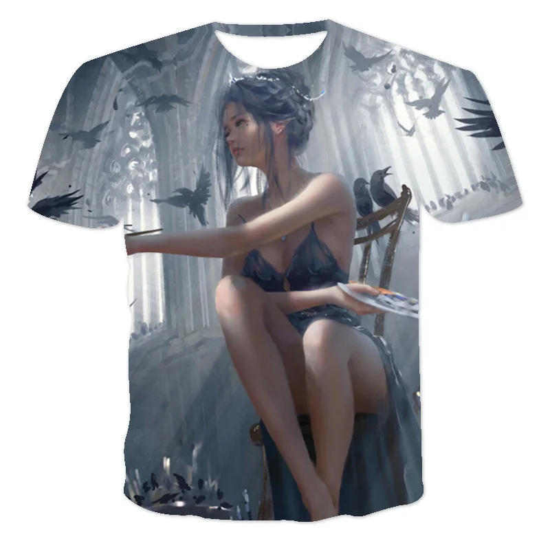 

Новинка, летние мужские и женские футболки, 3D печать, игры, популярные футболки, мужские футболки