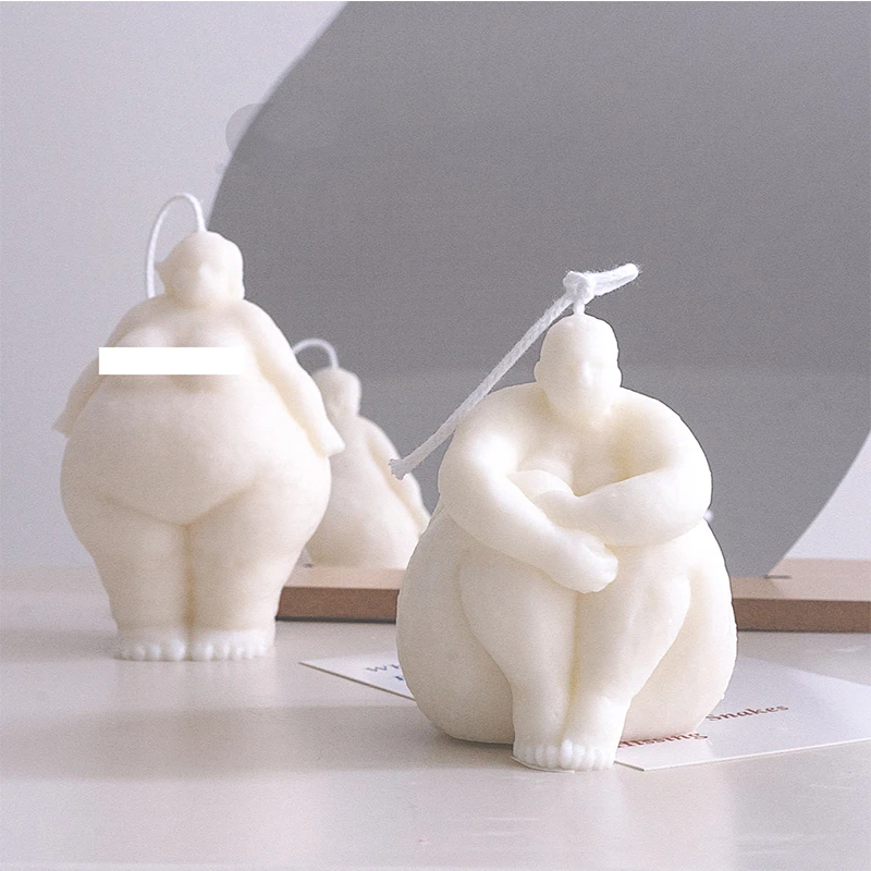 

Креативная силиконовая ароматерапия для боди в скандинавском стиле, украшение для дома, форма в виде ароматизированной свечи, «сделай сам»,...