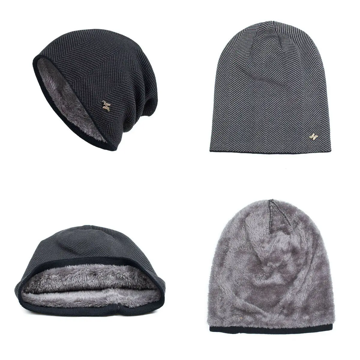 2019 модная мужская и женская вязаная осенне-зимняя теплая Лыжная сутулящаяся