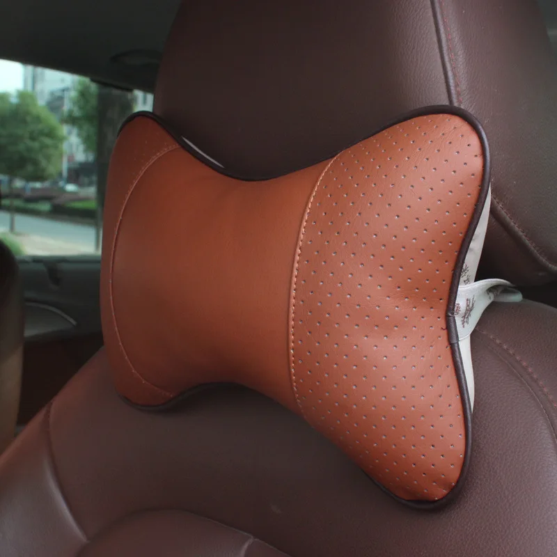 Автомобильная стереосистема полностью кожаный подголовник дышащая подушка для