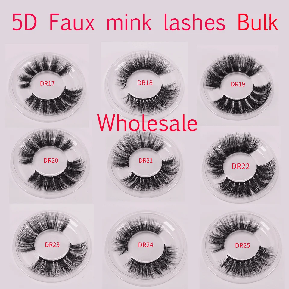 Искусственные норковые ресницы для макияжа натуральные 5D наращивания ресниц