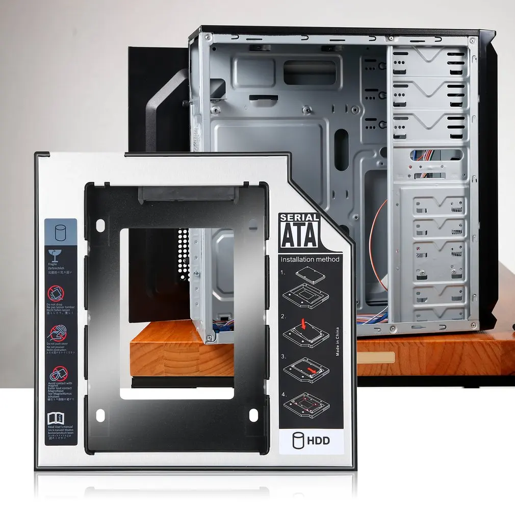 Универсальный 2 5 2nd 9 мм Ssd Hd SATA жесткий диск HDD Caddy адаптер отсек для Cd Dvd Rom