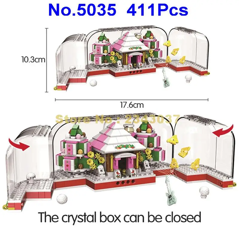Winner 5035 411 шт. Зимний Рождественский подарок Хрустальная коробка Санта-Клаус