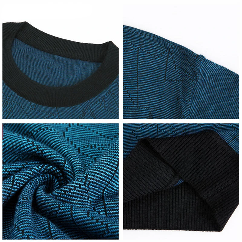 

Cashmere Sweater Men Brand Clothing Mens Sweaters Print Casual Shirt Autumn Wool Pullover Men O-Neck Pull Homme Top J872
