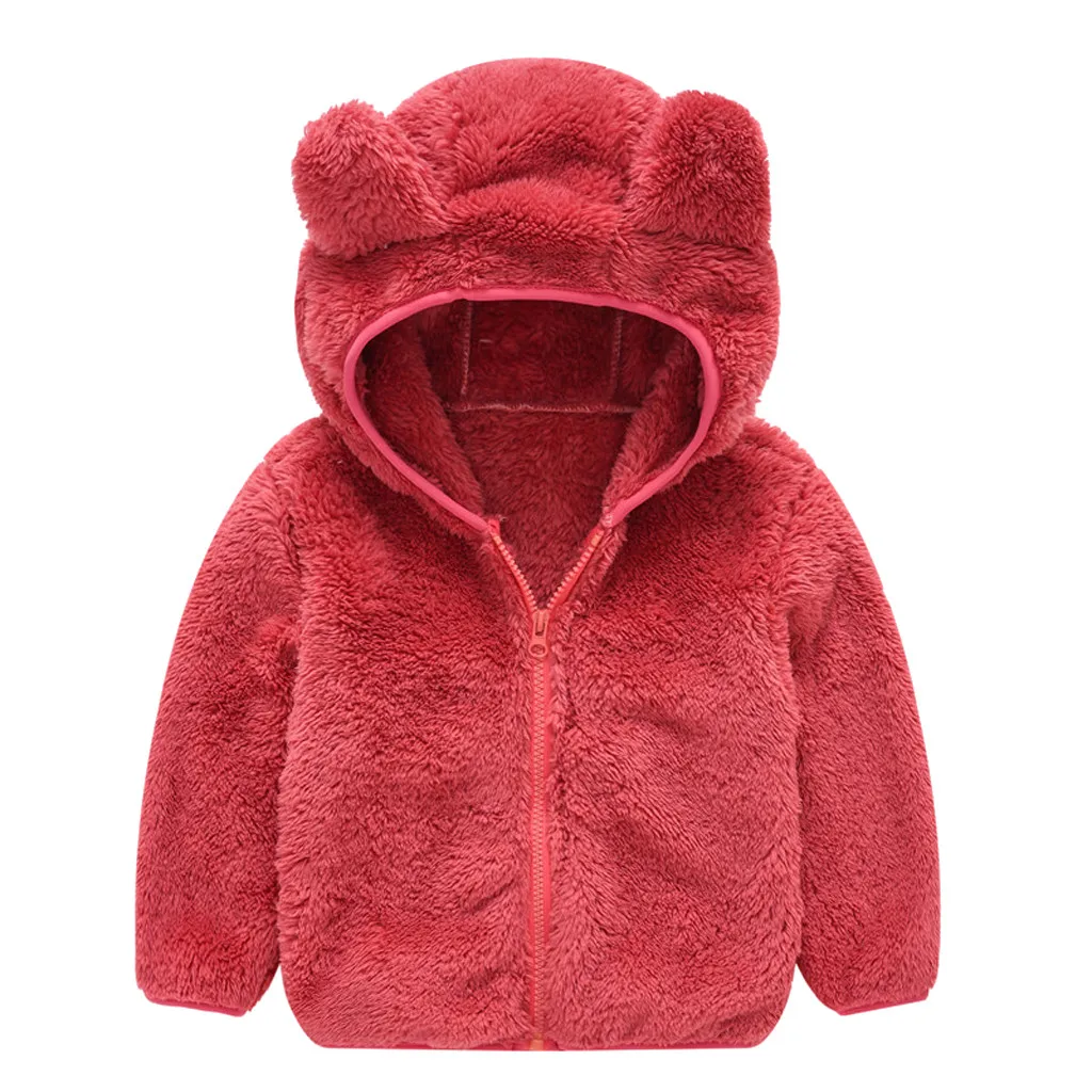 Детская зимняя одежда для малышей милая куртка на молнии с длинными рукавами и - Фото №1
