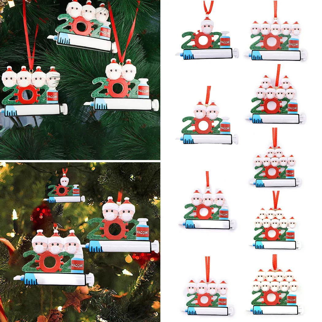 

2021 Family DIY Name Doll Santa Claus Christmas Creative Special Hanging Pendant Ornament Xmas Tree Decoration New Year