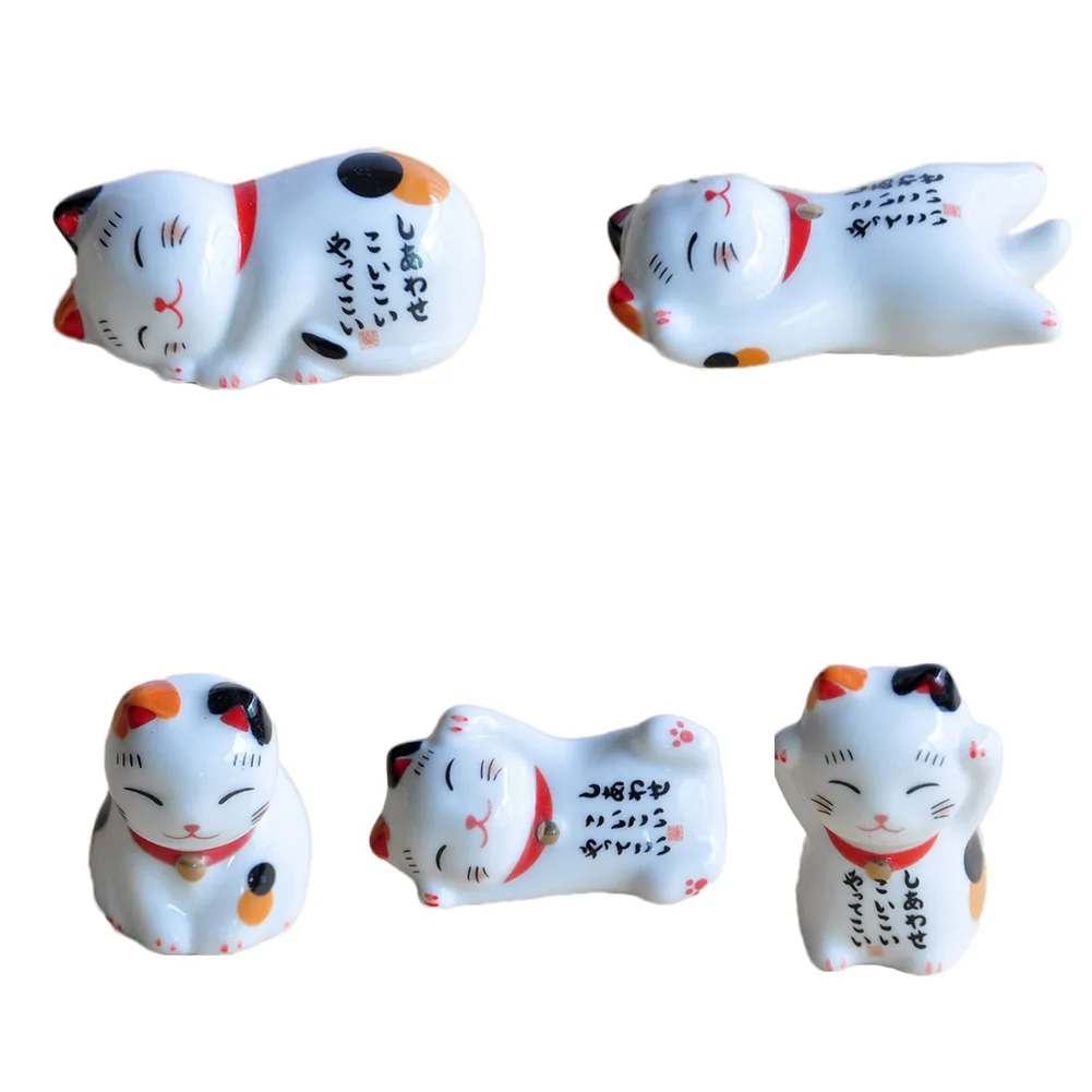 Lucky Cat 1 шт. керамические палочки для еды держатель японского дома отеля s милые |