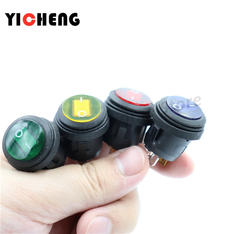 1 шт. светодиодный выключатель SPST для лодок водонепроницаемый 12 В 220