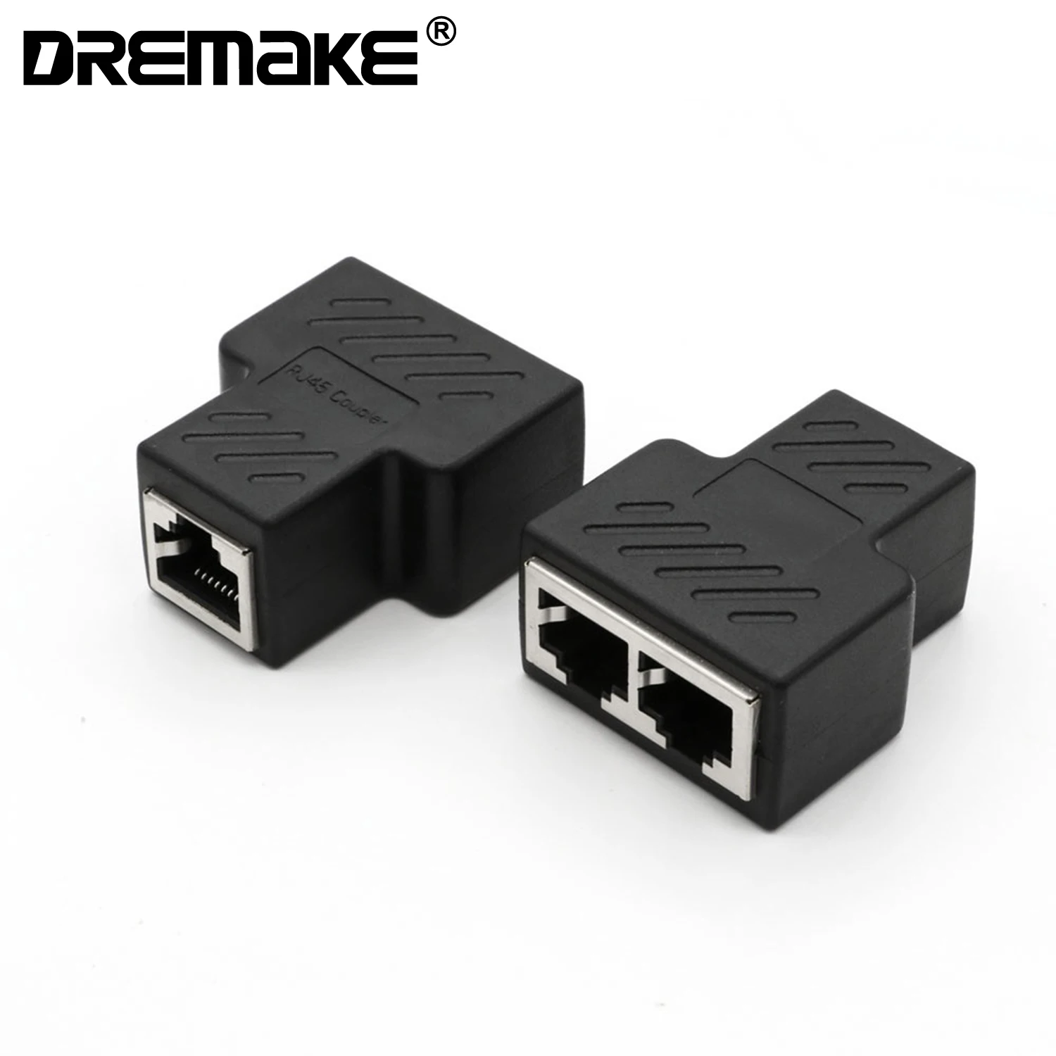 2 шт. RJ45 разветвитель разъема отклонения в размерах на 1-2 Порты и разъёмы