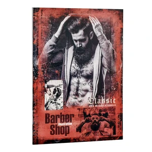 Classic Retro Sculpture Pomade Hair Style Design Pattern Books Painting Vintage Mens Oil Head Picture Album BarberShop Magazine