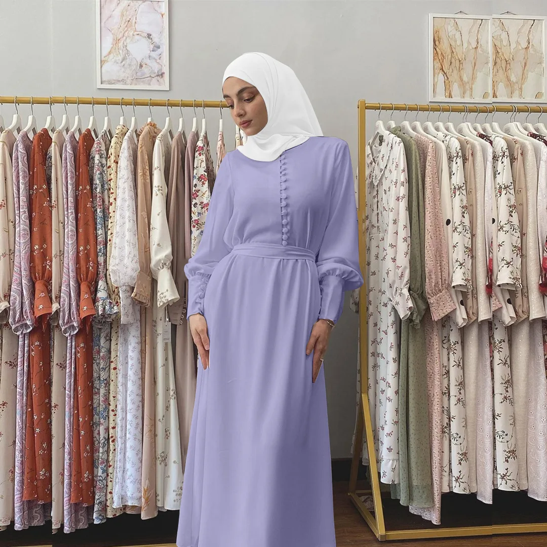 

Muslim Fashion Hijab Dress Chiffon Abayas for Women Turkish Dresses Abaya Dubai Islam Clothes Kaftan Robe Longue Femme Musulmane