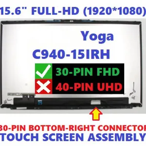 15 6 lcd touch screen assembly for lenovo yoga c940 15irh 5d10s39615 free global shipping