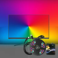 5 v led 5050 rgb ambibox excessive computer display lcd screen time synchronization background light atmosphere light band