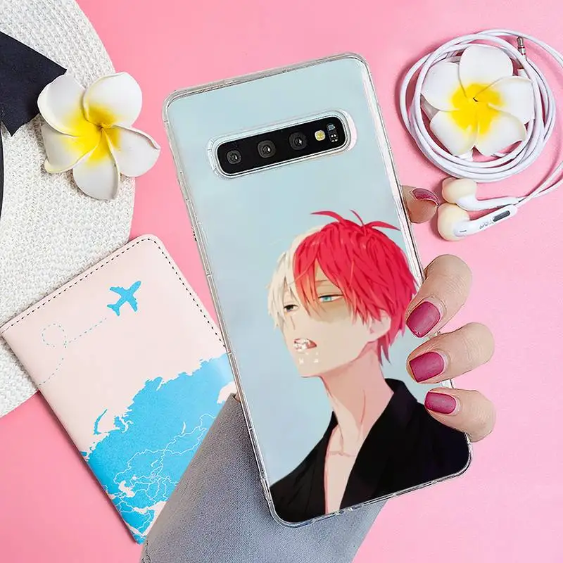 

Shoto Todorok Phone Case Transparent for Samsung A71 S9 10 20 HUAWEI p30 40 honor 10i 8x xiaomi note 8 Pro 10t 11