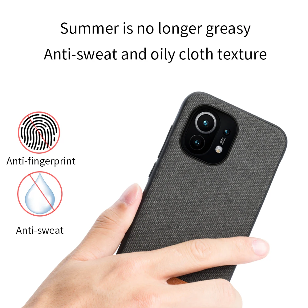 Fabric Man business Magnetic case For xiaomi 13 12T 11T Pro 11 lite 10t 10 shockproof cover For Redmi note 11 10 pro 11 9 9s 10s