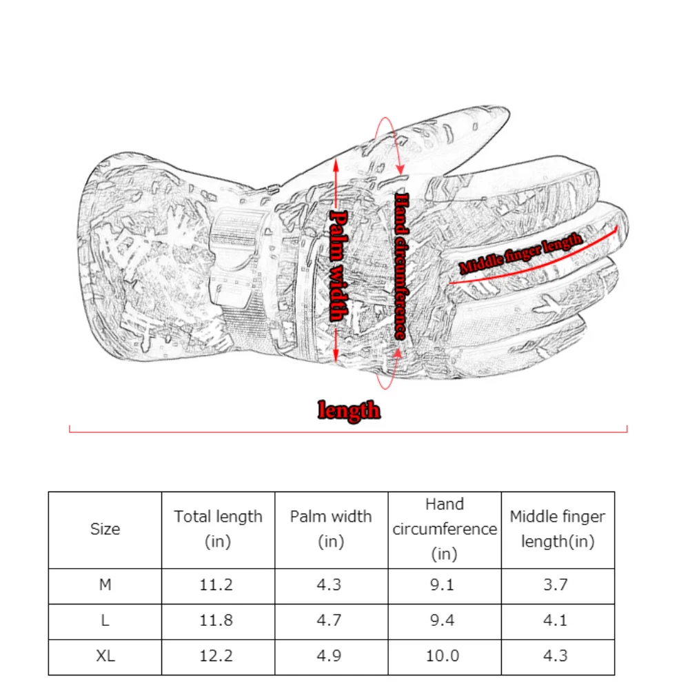Лыжные перчатки для мужчин и женщин зимой сохранения тепла водонепроницаемости