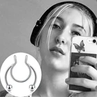 18 г, 20 г, фальшивый нос кольцо кольца для пирсинга перегородки носа Нержавеющаясталь нос имитация пирсинга пирсинг ореха Pircing ювелирные изделия