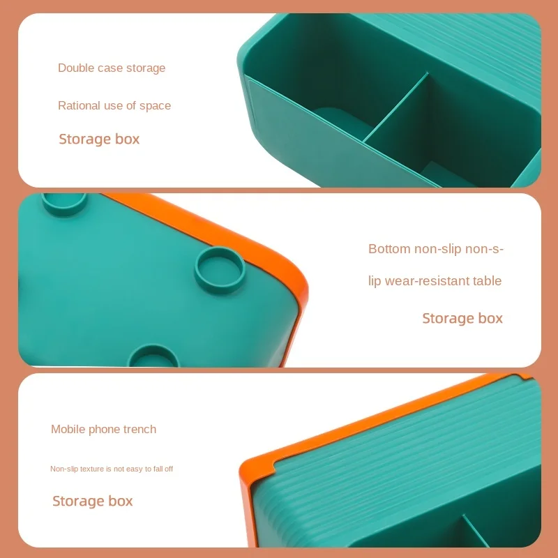 

Nordic Contrast Color Tissue Box Desktop Storage Home Living Room Multifunctional Remote Control Storage Box