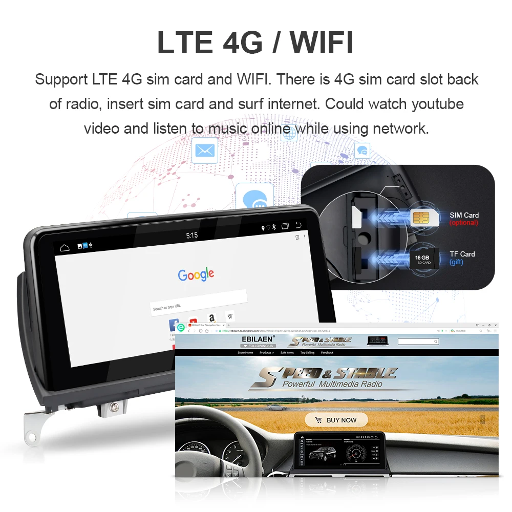 EBILAEN Android 10 автомобильный DVD плеер для BMW X5 E70/X6 E71 (2007 2013) системный блок CCC/CIC ПК