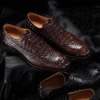 cestbeau import crocodile shoes male men round head shoes business male men formal shoes youth men shoes crocodile leather
