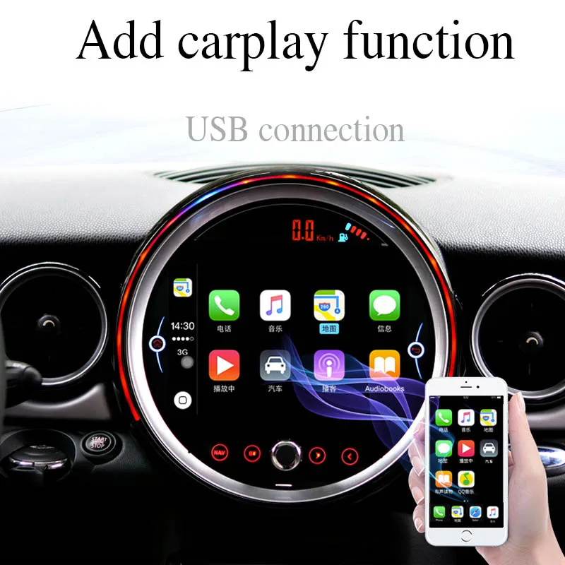 Автомобильный мультимедийный плеер 9 дюймов Android 10 GPS-навигация CarPlay LNAVI