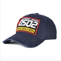 fashion trend dsq2 unisex casual cotton embroidery washed baseball cap d186