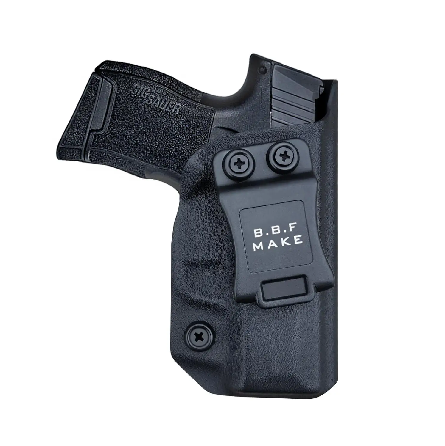 

B.B.F Make IWB Kydex Gun Holster Custom Fit: Sig Sauer P365 / P365 SAS Pistol - Inside Waistband Concealed Carry Pistol Holster