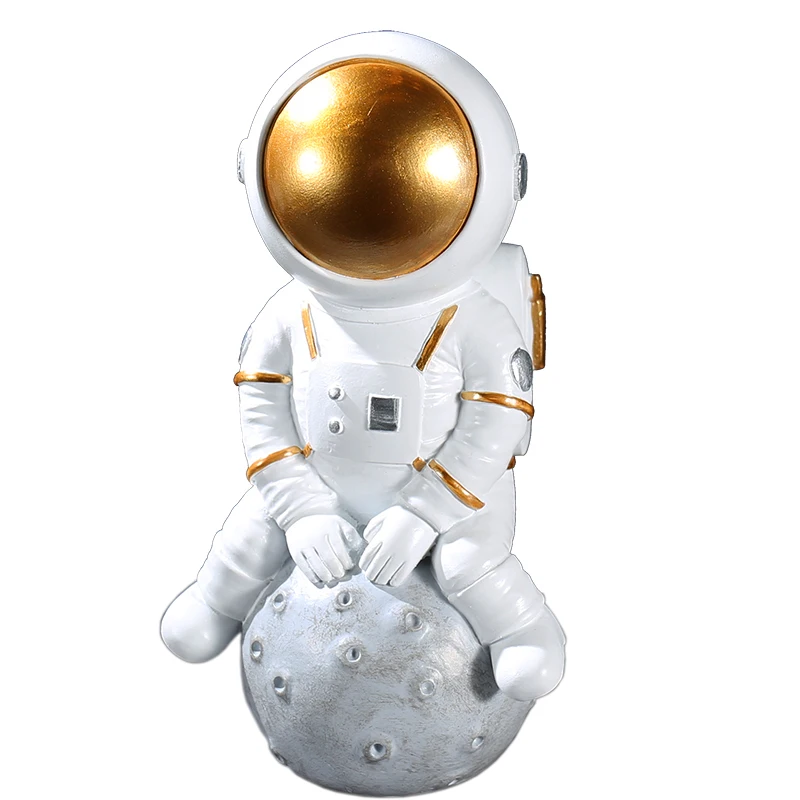 

Home Decor Cosmonaut Sculpture Space Astronaut Statue Nordic Creative TV Cabinet Room Figures Figurines Desktop Miniatures Model
