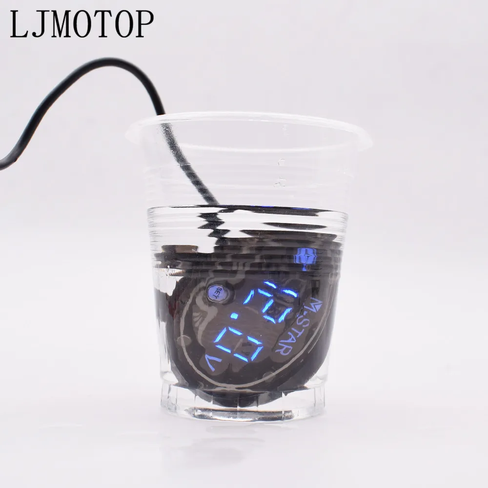 Вольтметр для мотоцикла Тестер светодиодный дисплей измеритель напряжения yamaha