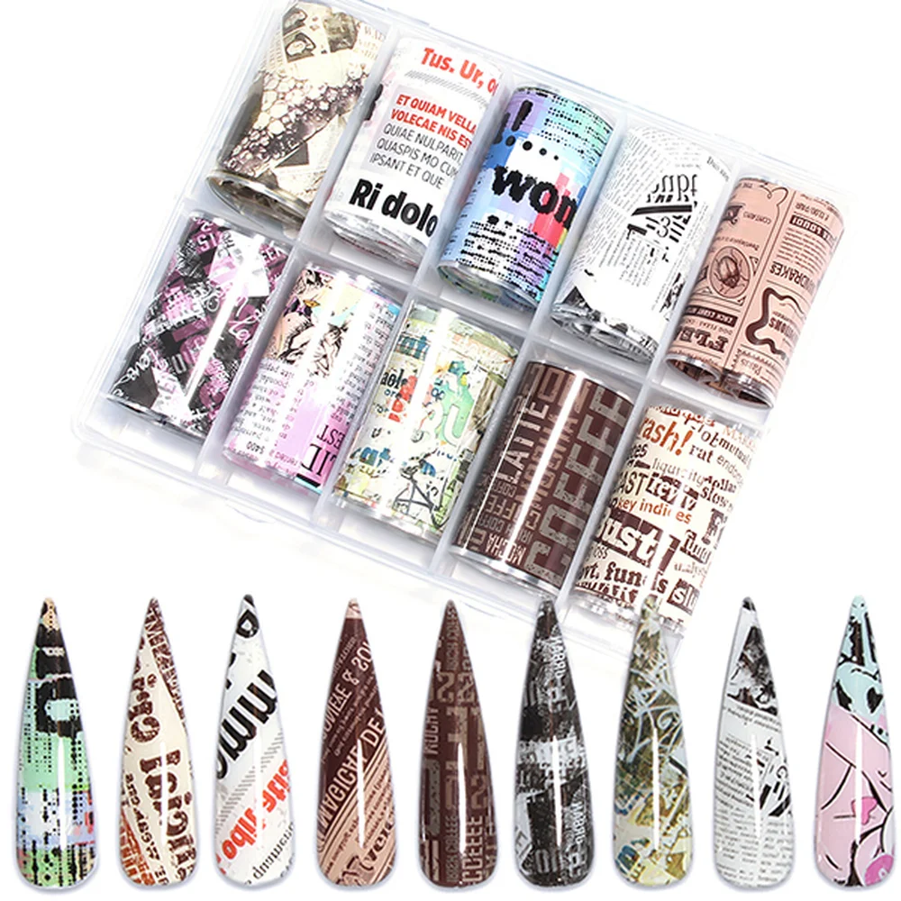 10 дизайнов/набор переводные наклейки для ногтей|Стикеры и наклейки| |