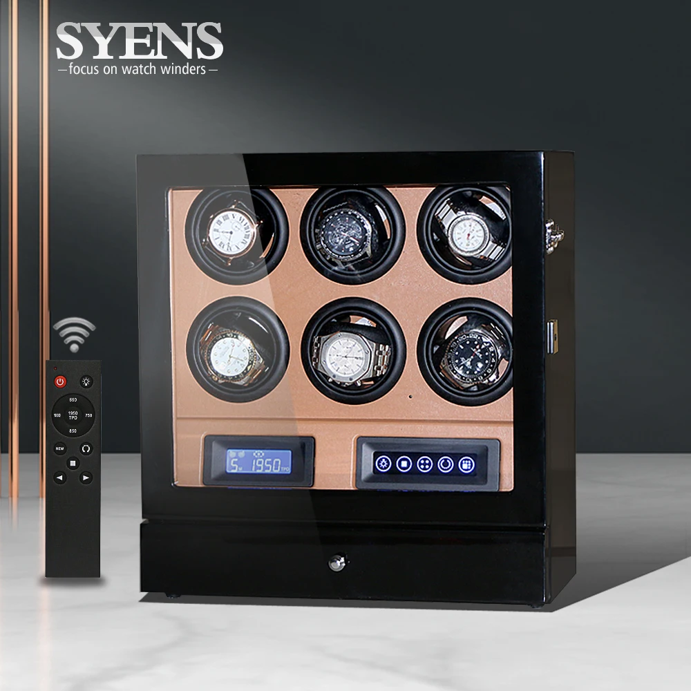 Автоматическая коробка с подзаводом для часов вращение на 6 ЖК контролем и