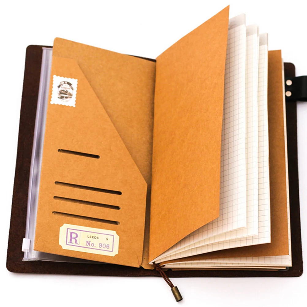 

New Kraft Paper Card Cover For Traveler Notebook Filler Paper Can Pack Card And Other In Notebook Spiral School Supplies 3sizes