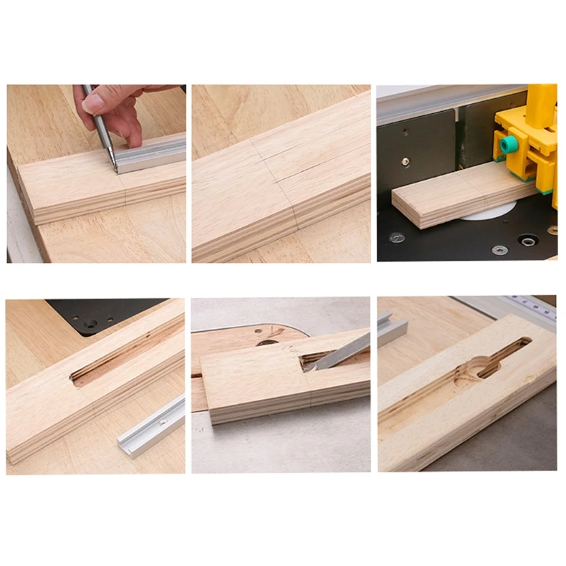

30/40/50/60cm T-track T-slot Miter Track Jig Fixture Slot T-Slot Miter 19x9.5mm For Table Saw Router Table Woodworking Tool